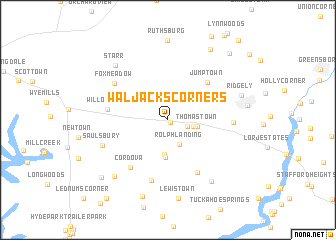 map of Waljacks Corners