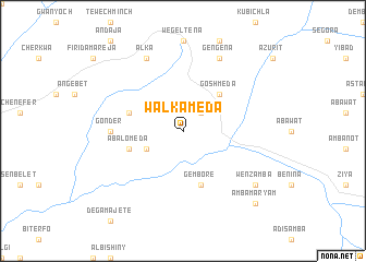 map of Walka Mēda