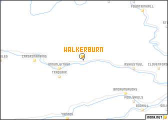 map of Walkerburn