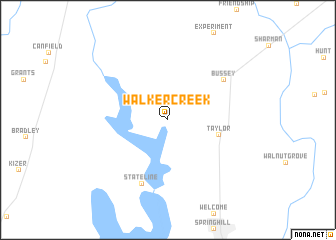 map of Walker Creek