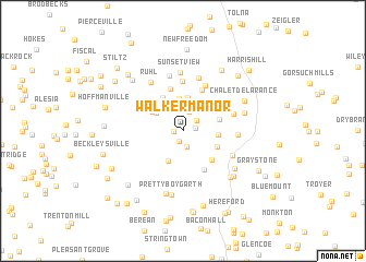 map of Walker Manor