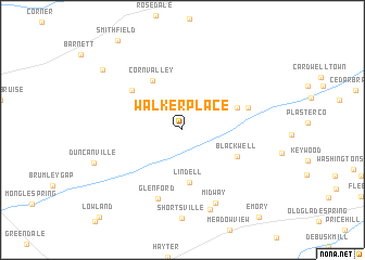 map of Walker Place