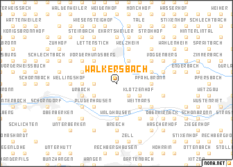 map of Walkersbach