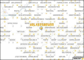 map of Walkersbrunn