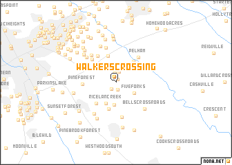 map of Walkers Crossing