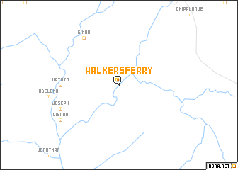 map of Walkers Ferry