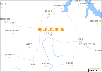 map of Walker Siding