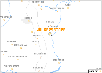 map of Walkers Store