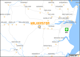 map of Walkerston