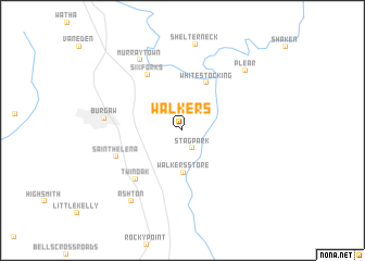 map of Walkers