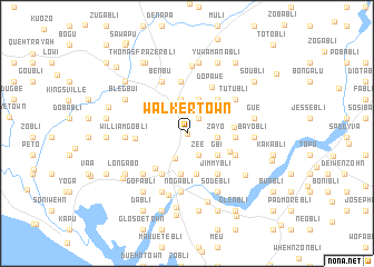 map of Walker Town