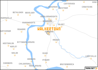 map of Walkertown