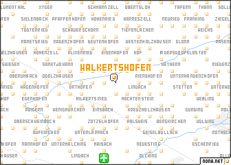 map of Walkertshofen