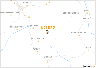 map of Walker