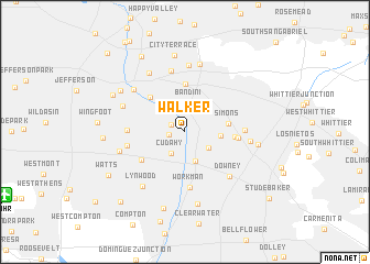 map of Walker