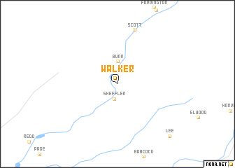 map of Walker