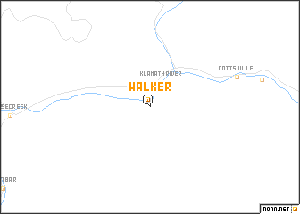 map of Walker