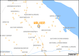 map of Walker