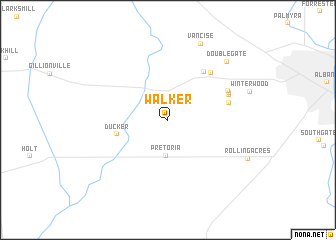 map of Walker