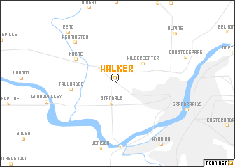 map of Walker