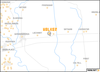 map of Walker