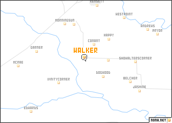 map of Walker