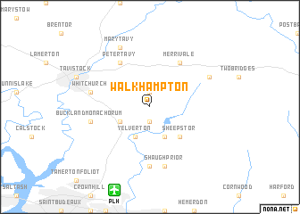 map of Walkhampton