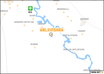 map of Walkinshaw