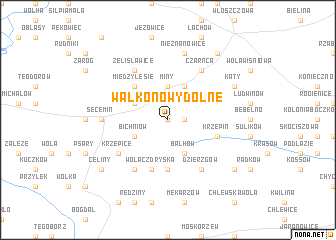 map of Wałkonowy Dolne