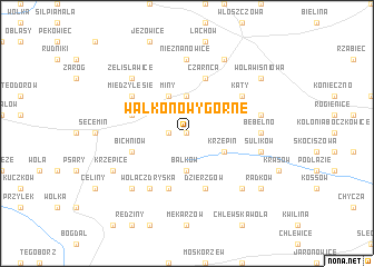 map of Wałkonowy Górne