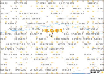 map of Walksham