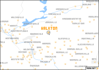 map of Walkton