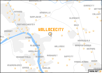 map of Wallace City