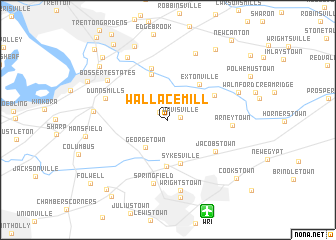 map of Wallace Mill