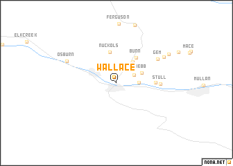 map of Wallace