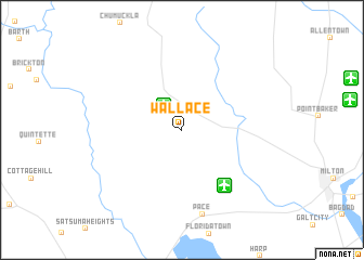 map of Wallace