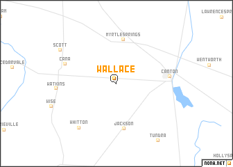 map of Wallace