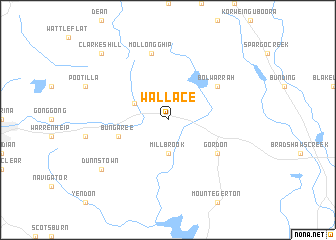 map of Wallace