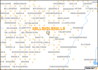 map of Wallakolamulla