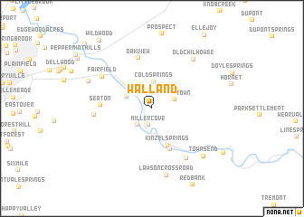 map of Walland