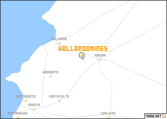 map of Wallaroo Mines