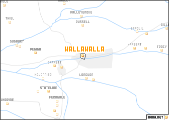 map of Walla Walla