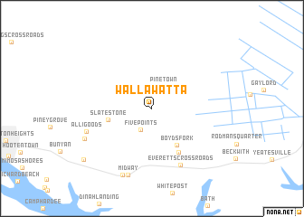 map of Walla Watta