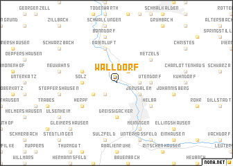 map of Walldorf