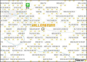 map of Wallenbrunn