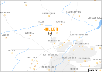 map of Wallen