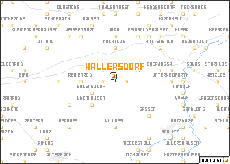 map of Wallersdorf