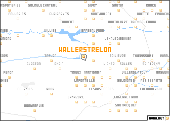 map of Wallers-Trélon