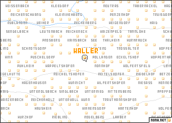 map of Waller