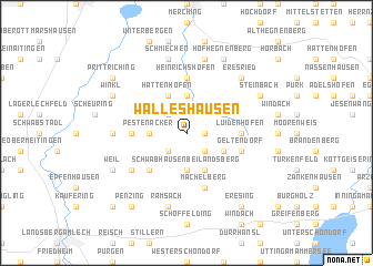 map of Walleshausen